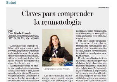 Claves para comprender la Reumatología