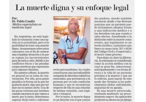 Muerte digna en Argentina y su enfoque médico legal