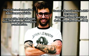 Charla “Adicciones y suicidio"