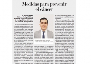 Medidas para prevenir el cáncer