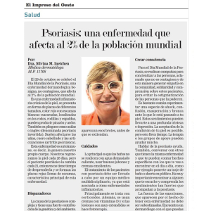 Psoriasis: una enfermedad que afecta al 2% de la población mundial