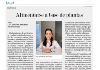 Alimentarse a base de plantas